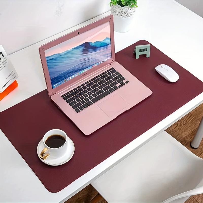 Multifunctional Leather Desk Pad Cover Mouse Pad Non Slip PU Leather
