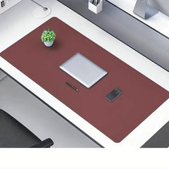 Multifunctional Leather Desk Pad Cover Mouse Pad Non Slip PU Leather