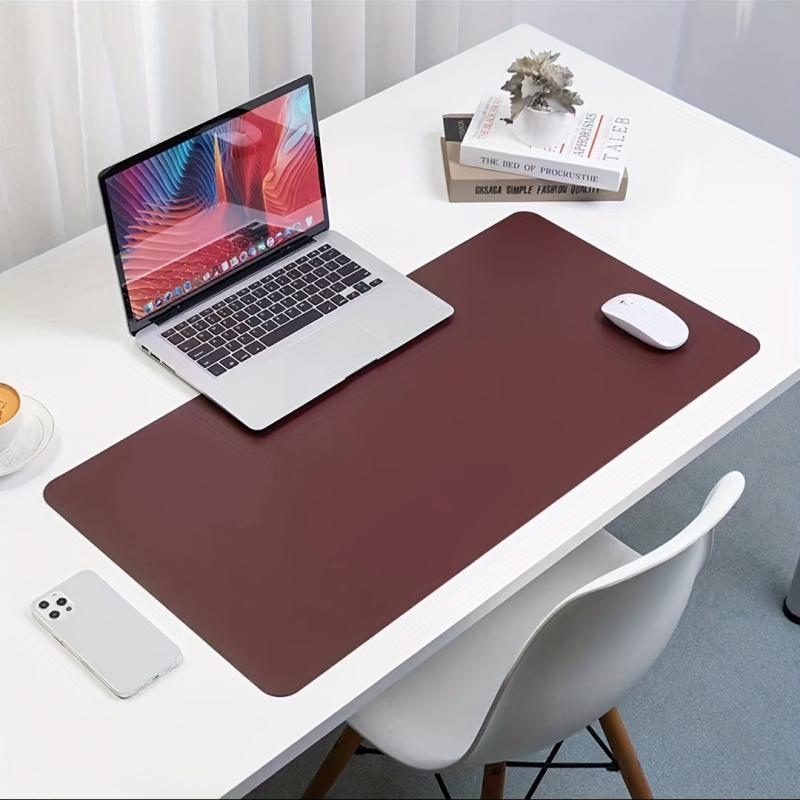 Multifunctional Leather Desk Pad Cover Mouse Pad Non Slip PU Leather