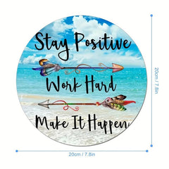 Gaming Mouse Pad for Women Round Non-slip Mouse Mat Quote 7.8x0.12in