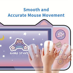 Cat Ears Large E-sports Mouse Pad Anti-slip Washable Rubber Mat