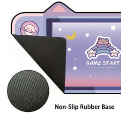 Cat Ears Large E-sports Mouse Pad Anti-slip Washable Rubber Mat