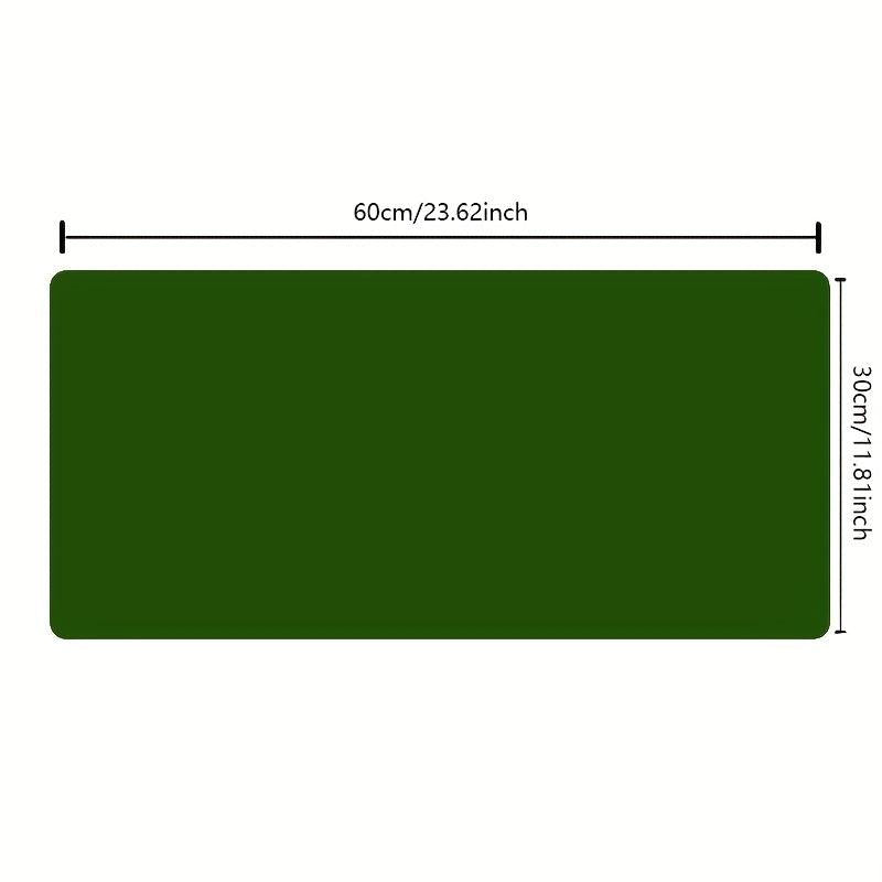 Dark Green Leather Mouse Pad Stitched Edges Computer Office Desk Pad 60 Medium