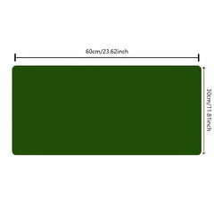 Dark Green Leather Mouse Pad Stitched Edges Computer Office Desk Pad 60 Medium