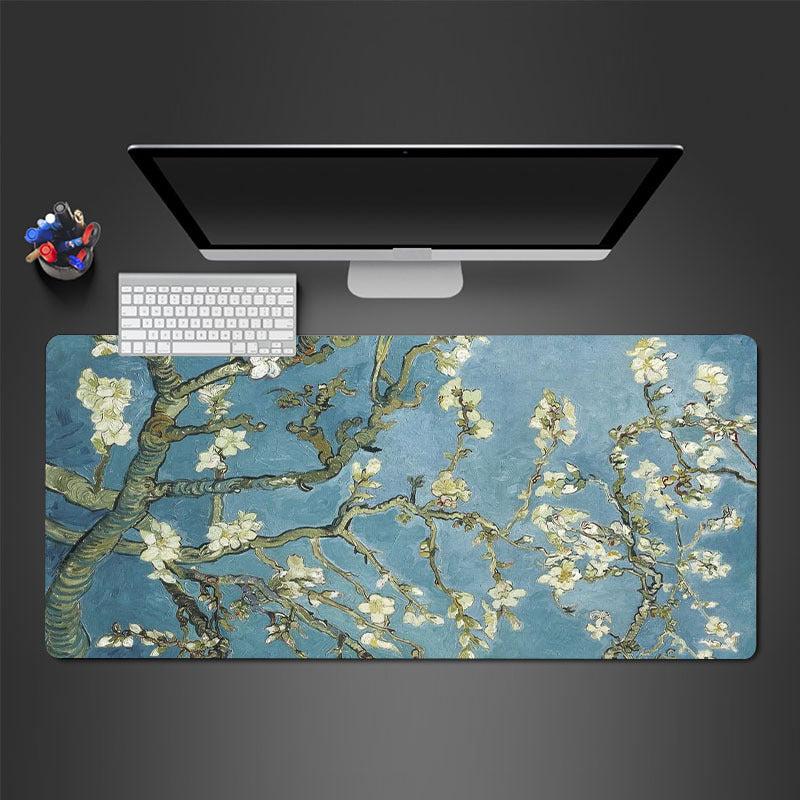 Artistic Flowers Large Mousepad HD Keyboard Pad Mouse Mat