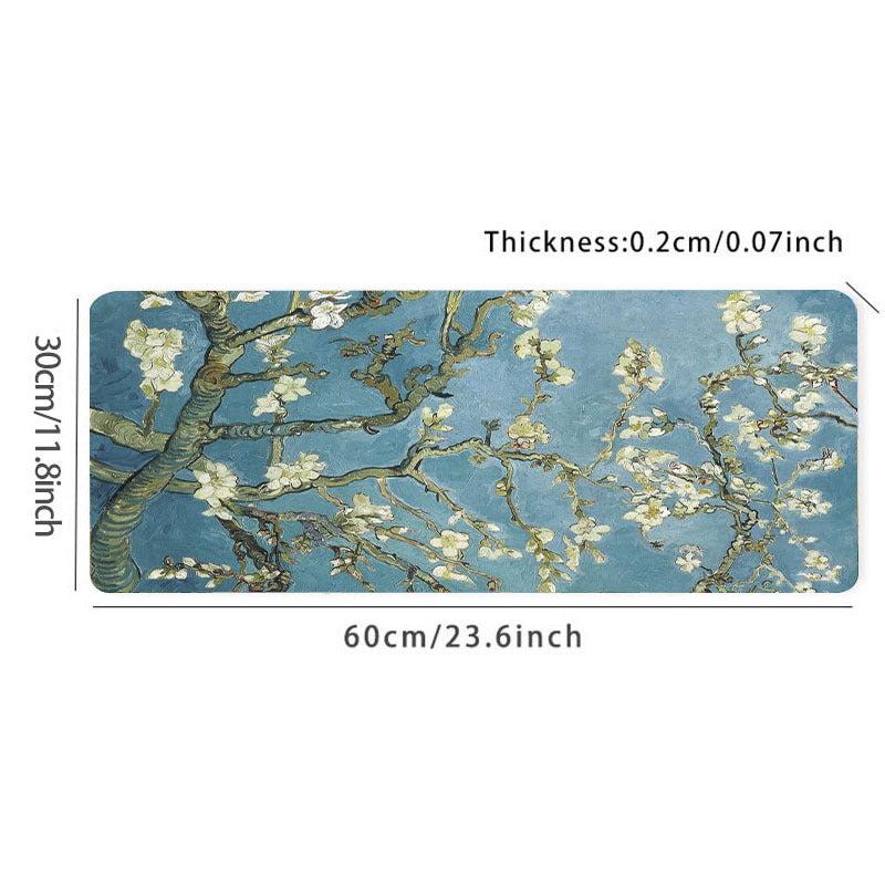 Artistic Flowers Large Mousepad HD Keyboard Pad Mouse Mat