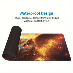 Golden Owl Extended Big Mouse Pad Large Gaming Mouse Pad Desk Pad