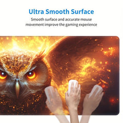 Golden Owl Extended Big Mouse Pad Large Gaming Mouse Pad Desk Pad