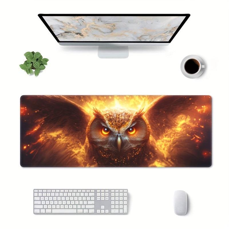 Golden Owl Extended Big Mouse Pad Large Gaming Mouse Pad Desk Pad