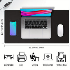 Leather Desk Pad Protector Mouse Pad Office Desk Mat Non Slip Waterproof