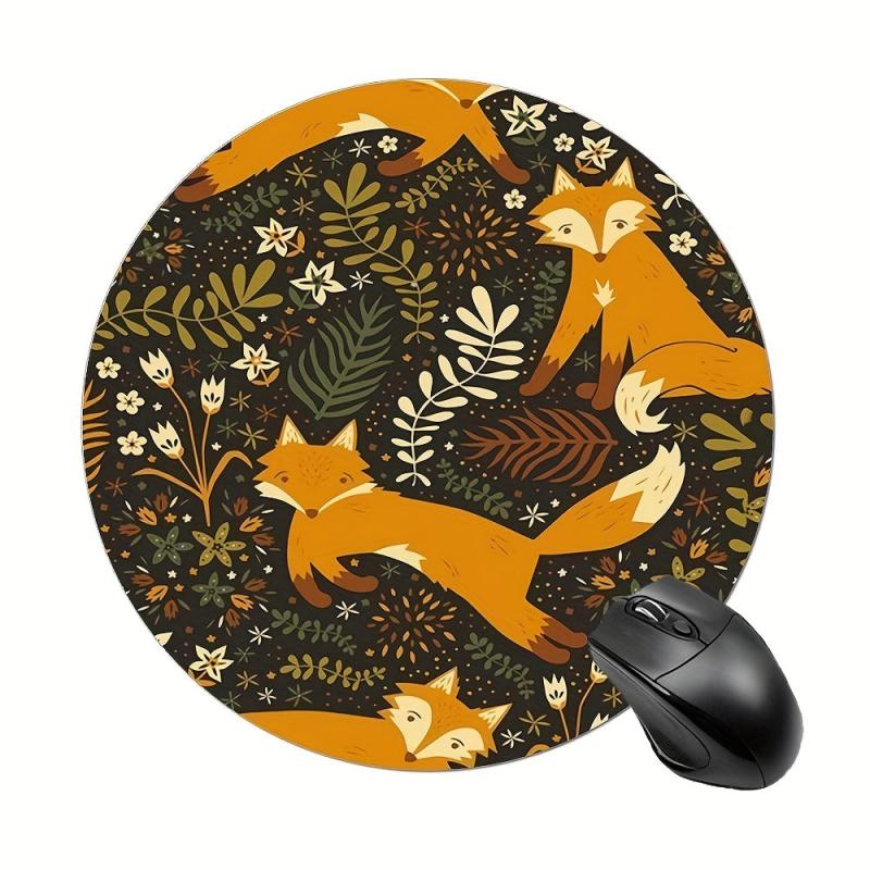 Round Mouse Pad Non Slip Rubber Base 20cmx20cm
