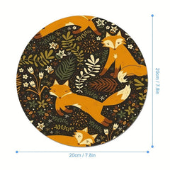 Round Mouse Pad Non Slip Rubber Base 20cmx20cm