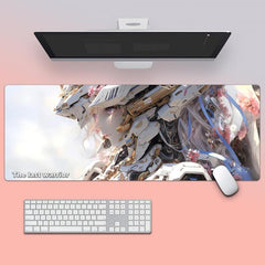 Anime Mecha Style Women's Warrior Mouse Pad Non-slip Desk Mat
