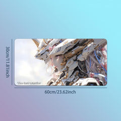 Anime Mecha Style Women's Warrior Mouse Pad Non-slip Desk Mat