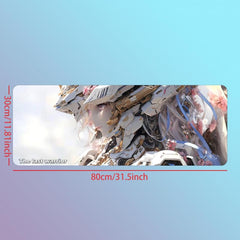 Anime Mecha Style Women's Warrior Mouse Pad Non-slip Desk Mat
