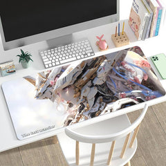 Anime Mecha Style Women's Warrior Mouse Pad Non-slip Desk Mat