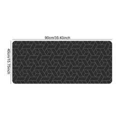 Extra Large Geometric Desk Mat - Wear Resistant & Heat Insulation