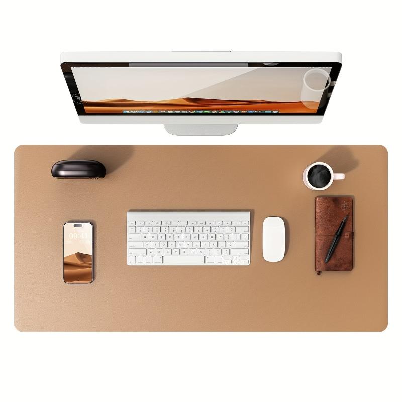 Large Leather Desk Pad Protector, Office Desk Mat, Non Slip PU Leather