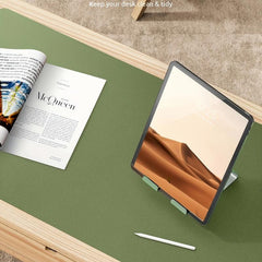 Large Leather Desk Pad Protector, Office Desk Mat, Non Slip PU Leather