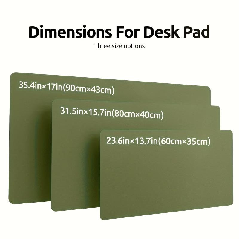 Large Leather Desk Pad Protector, Office Desk Mat, Non Slip PU Leather