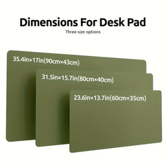 Large Leather Desk Pad Protector, Office Desk Mat, Non Slip PU Leather