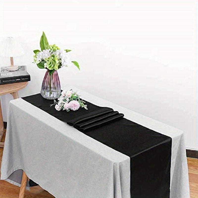 YFLZQ 6 Pack Satin Table Runner 30x274 Cm Silk Smooth Fabric