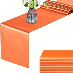 YFLZQ 6 Pack Satin Table Runner 30x274 Cm Silk Smooth Fabric