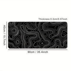Abstract Line Large Gaming Mouse Pad Thickened Desktop Mat Non Slip Washable