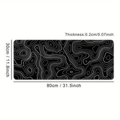 Abstract Line Large Gaming Mouse Pad Thickened Desktop Mat Non Slip Washable