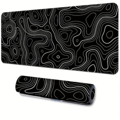 Abstract Line Large Gaming Mouse Pad Thickened Desktop Mat Non Slip Washable