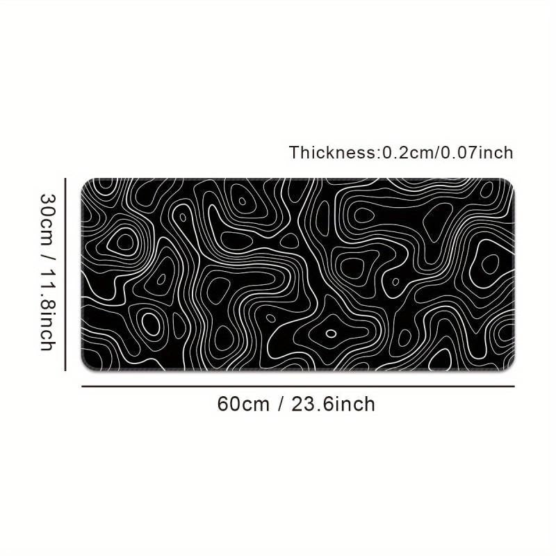 Abstract Line Large Gaming Mouse Pad Thickened Desktop Mat Non Slip Washable