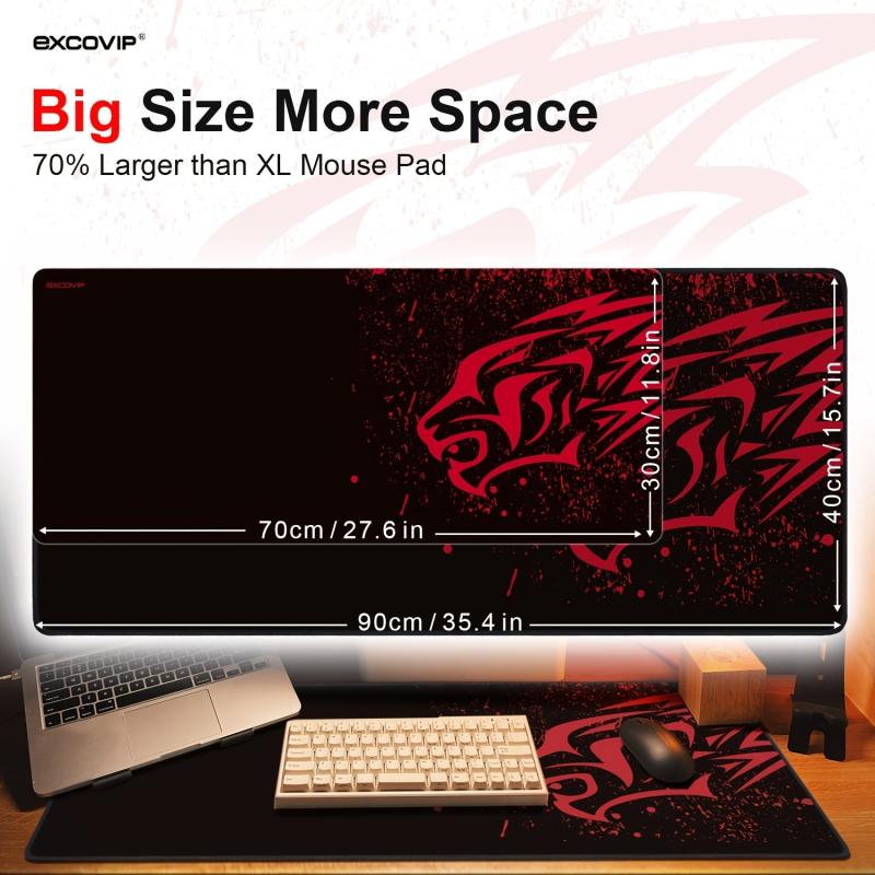 XXL Excovip Gaming Mouse Pad 90 X 40 Cm Non Slip Rubber Base