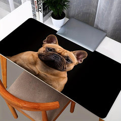Frenchie Face Pattern Game Mouse Pad - Funny Gamer Office Desk Mat