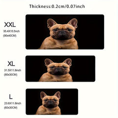 Frenchie Face Pattern Game Mouse Pad - Funny Gamer Office Desk Mat