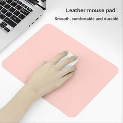 Double Sided Leather Mouse Pad Computer Desk Small Pad Non Slip Waterp