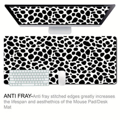 Cow Pattern Desk Mat Extended Mouse Pad 27.5x11.8in