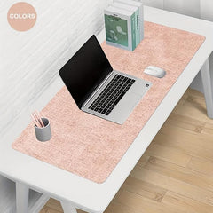 Non Slip Leather Mouse Pad - Double Sided Design