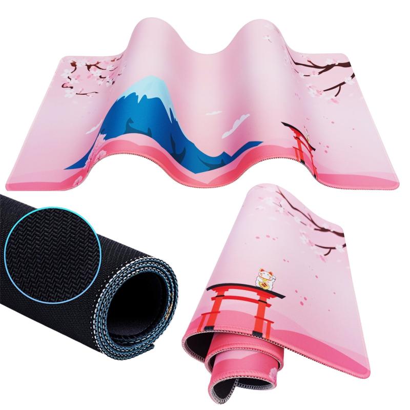 Japanese Sea Wave Painting Mouse Pad, Large Gaming Mat