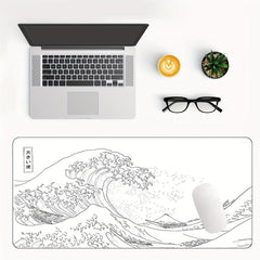 Japanese Sea Wave Painting Mouse Pad, Large Gaming Mat