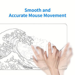Japanese Sea Wave Painting Mouse Pad, Large Gaming Mat