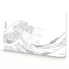 Japanese Sea Wave Painting Mouse Pad, Large Gaming Mat