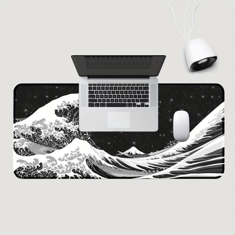 Wave Pattern Extended Gaming Mouse Pad 80x30cm