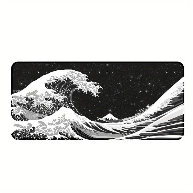 Wave Pattern Extended Gaming Mouse Pad 80x30cm