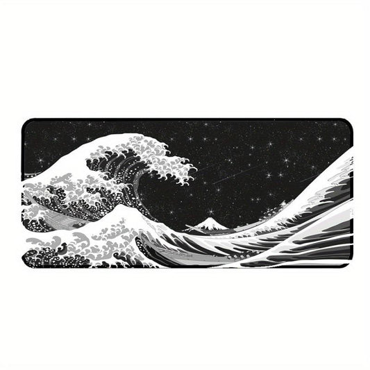 Wave Pattern Extended Gaming Mouse Pad 80x30cm