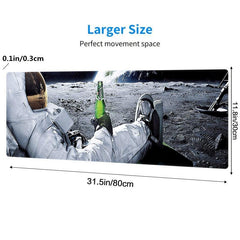 Oversized Astronaut Gamer Mouse Pad Non-Slip Rubber Keyboard Pad