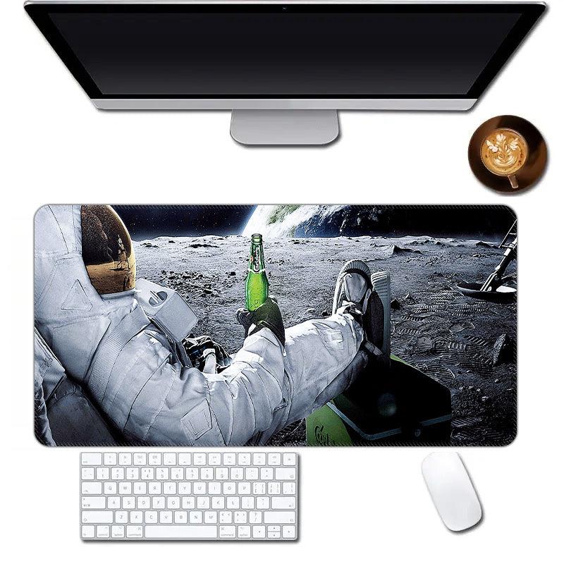 Oversized Astronaut Gamer Mouse Pad Non-Slip Rubber Keyboard Pad