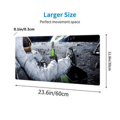 Oversized Astronaut Gamer Mouse Pad Non-Slip Rubber Keyboard Pad