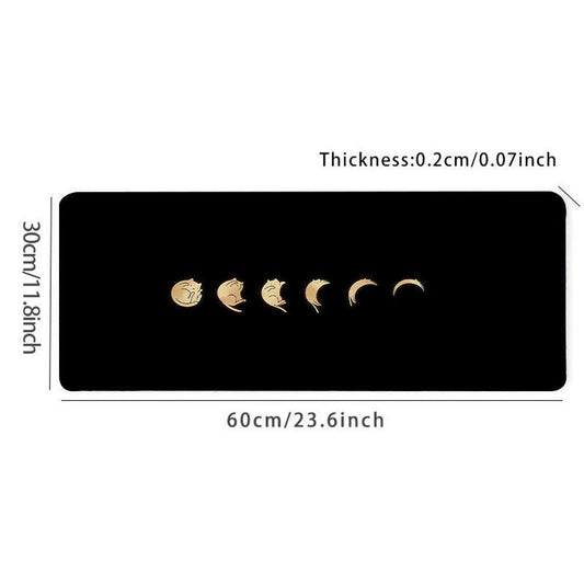 Moon Cat Gaming Mousepad Keyboard Pad