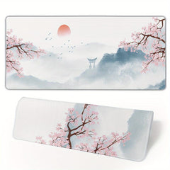 Cherry Gaming Mouse Pad Watercolor Large Mouse Pad 31.5x11.8 Inches