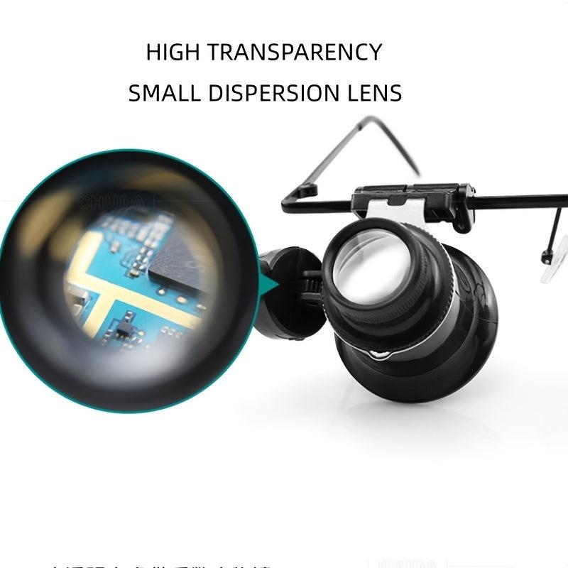 LED Clock Repair Magnifier Head-mounted Antique Jewelry Mirror